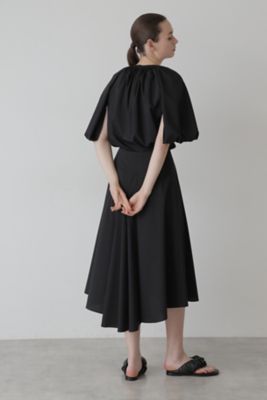 ライトストレッチバックタックアシンメトリースカート  