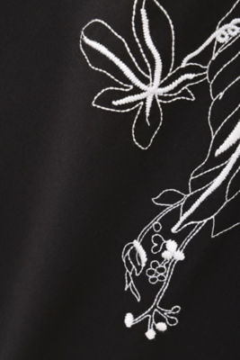 フラワーバード刺繍シャツワンピース（５３１２１４０２０５