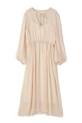 ＜ADORE (Women)＞シャーリングジャガードワンピース（５３１２２４０９１２）