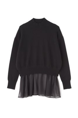 シアー×ウールカシミヤニットトップス（５３１２２７０１２０）