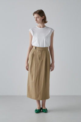 麻ツイルスカート（５３１３１２０３００） | ファッション・服 | 三越 