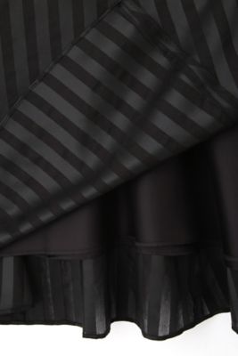 オーガンザストライプスカート（５３１３２２０６１４）