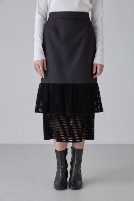 新品‼️ADORE 肉厚 メッシュ プリーツ レイヤード スカート アドーア 38 ADORE（アドーア）の新着商品｜【公式】通販mix.tokyo（ミックス