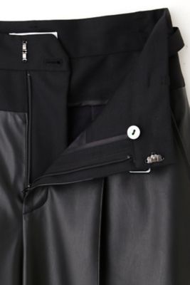 ADORE アドーア フェイクレザーパンツ セール】 ストラップオーバーオールフェイクレザー （パンツ