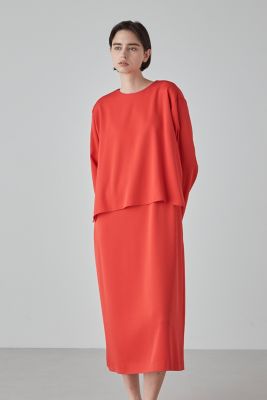 ADORE ドライタッチWクロスワンピース　赤 ドライタッチWクロスワンピース（5313240804