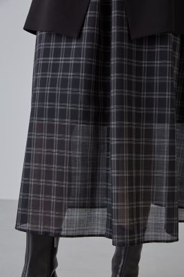 極美品 ADORE 23年 マナードボイルワンピース チェック シャツワンピース マナードボイルワンピース（5313240925） | ADORE