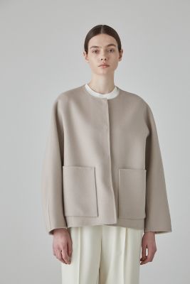 ADORE カシミヤ混 ダブルフェイス 2TONE リバージャケット S トープ カシミヤ混 2TONE リバージャケット（5313250001