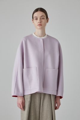 ADORE カシミヤ混２ＴＯＮＥリバーポンチョ風リバーシブルジャケット カシミヤ混2TONEリバーポンチョ風リバーシブルジャケット