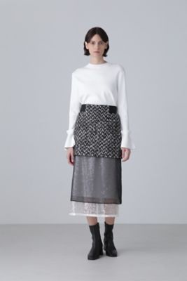 ADOREアドーア【美品】RIBラッフルニット リブニット フリル ADOREアドーア【美品】RIBラッフルニット リブニット フリル