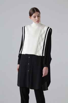 ADORE/アドーア　ボールドケーブルニットベストブラウス ADORE/アドーア ボールドケーブルニットベストブラウス 【公式通販】