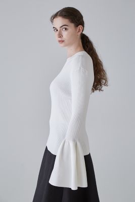 ◆ラッフルスリーブニット（５３１３２７０９２７）