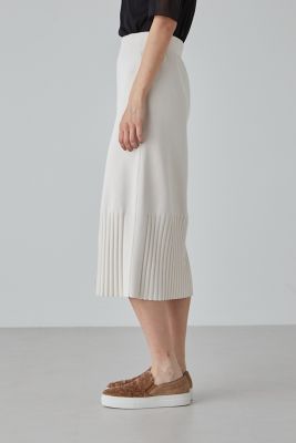 BEIGE, ベイジ　ALYSSUME / スパンコールストレッチニットスカート BEIGE，(ベイジ)の【洗える】ALYSSUME / スパンコールストレッチ