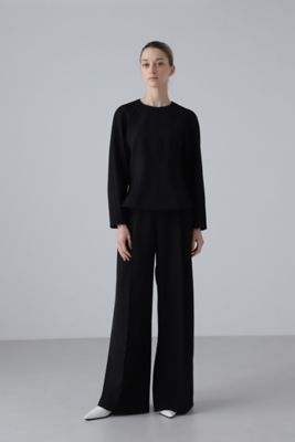 ADORE◆ドライタッチボンディングブラウス/38/ポリエステル/BLK/531-4110207 ◇ドライタッチボンディングブラウス（5314110207