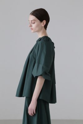 美品✨ADORE ダブルエステルブラウス ポンチョ風 べージュ 38 体型カバー ◇パウダータッチタフタブラウス（5314110309） | ADORE