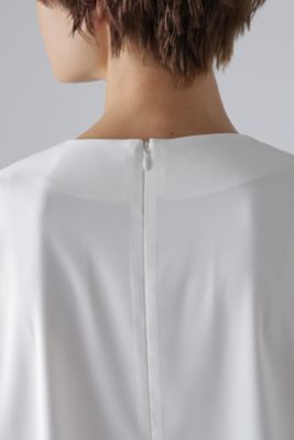 極美品完売品アドーアADOREバイカラージョーゼットブラウス