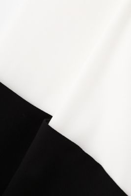 ◇バイカラージョーゼットブラウス（5314110312） | ADORE