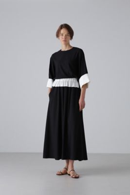 【ADORE】美品ダブルジョーゼットスカート（黒） 美品】ADORE アドーア スーパーライトジョーゼットスカート