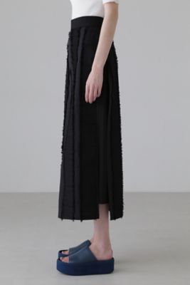 ADORE アドーア フリンジストライプJQスカート ジャガード 38 黒 ◇フリンジストライプJQスカート（5314120408） | ADORE