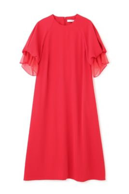 ◆シアーラッフルカフワンピース（５３１４１４０４０１）