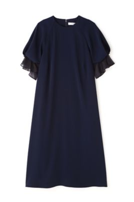 ◆シアーラッフルカフワンピース（５３１４１４０４０１）