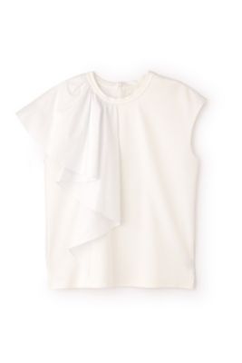 ADORE アシメラッフルジャージカットソー　薄いパープル　美品 ◇アシメラッフルジャージーカットソー（5314160405