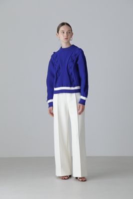 2024.極美品☆アドーア 洗える ケーブル ポップコーンニットプルオーバー 2024.極美品☆アドーア 洗える ポップコーン♡プルオーバー ケーブル