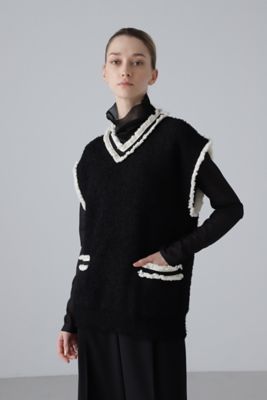 美品♡ADORE アドーア ツィーディー ニット ベスト フリンジ ◇ツィーディーニットベスト（5314170205） | ADORE