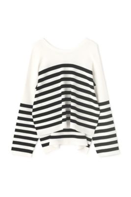 美品　アドーア　24AW クリアハイゲージニット　フリル　長袖　グレージュ　38 ◇クリアハイブリッドニット（5314170224） | ADORE (Women