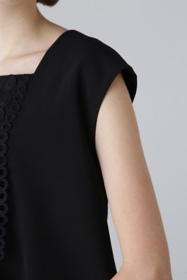 美品 2024年 アドーア ADORE 531-4210702 サークルレースフリンジブラウス 38 ブラック┃トップス プルオーバー【2400014797480】 ◇サークルレースフリンジブラウス（5314210702） | ADORE