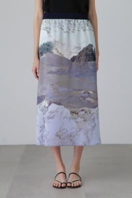 ◇ランドスケーププリントスカート（5314220703） | ADORE