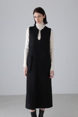 美品 アドーア ADORE スパングルツィードワンピース　ブラック 美品 アドーア ADORE スパングルツィードワンピース ブラック