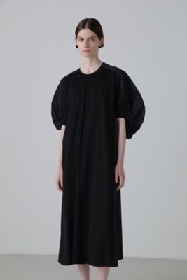 ◆タフタコンビジャージーワンピース（５３１４２４０６１５）