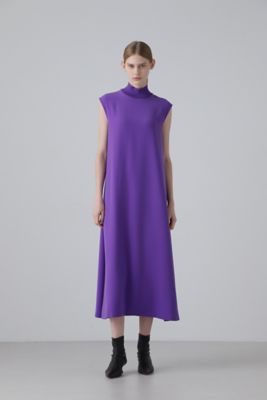 美品✨ADORE ストレッチツイルワンピース　パープル　38 ◇エアーストレッチワンピース（5314174333） | ADORE