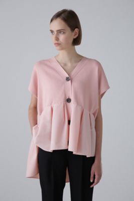 ADORE◆24SS/タフタペプラムカーデ/38/--/PNK/531-4270619 ◇タフタペプラムカーデ（5314270619） | ADORE