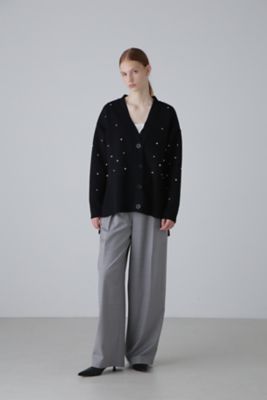 値下げ完売ADORE⭐️パールニットカーディガン　グレー パールニットカーディガン（5314270921） | ADORE
