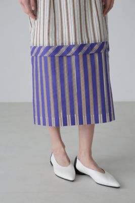 ミックスストライプスカート（5315120403） | ADORE (Women