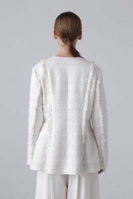 ◇テープヤーンツィードジャケット（5315150004） | ADORE