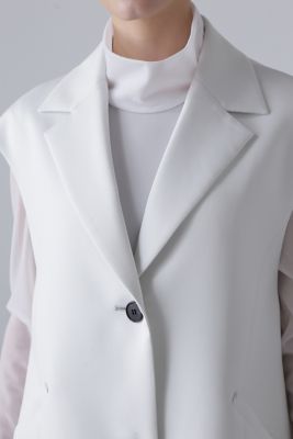ADORE アドーア　 ポリエステルミドルツイルジレ　ロングジレ　プリーツ　38 ◇トリプルクロスジレ（5315150008） | ADORE (Women