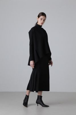 ◇シャイニーニットジャガードハイネックカットソー