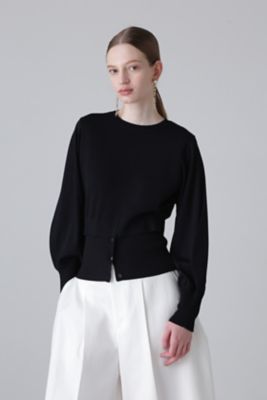 【美品】ADORE ラッフルヘムニットプルオーバー　グリーン　緑 美品】ADORE ラッフルヘムニットプルオーバー グリーン 緑 トップス