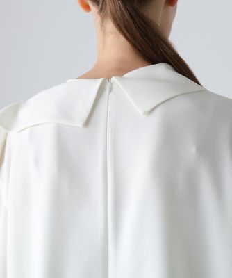 ◇バックサテンジョーゼットブラウス（5315210126） | ADORE