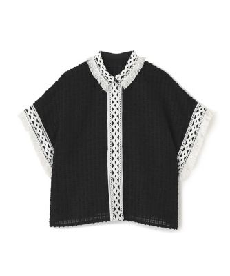 ◆レーシーメッシュブラウス（５３１５２１０７０６）