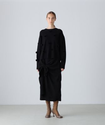 ◇バックサテンジョーゼットスカート（5315220122） | ADORE