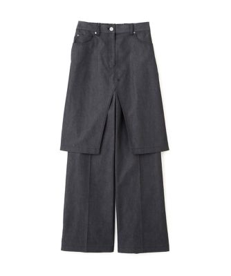 【専用】23区　シルクネップツイード ガウチョパンツ 23区 シルクネップツイード ガウチョパンツ （グレー系