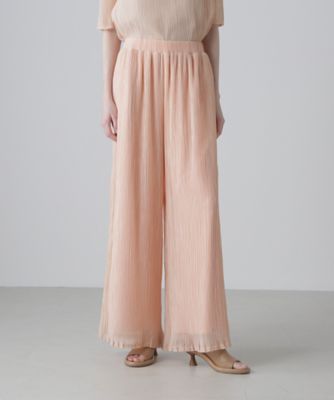 ◇シアーランダムプリーツパンツ（5315230715） | ADORE