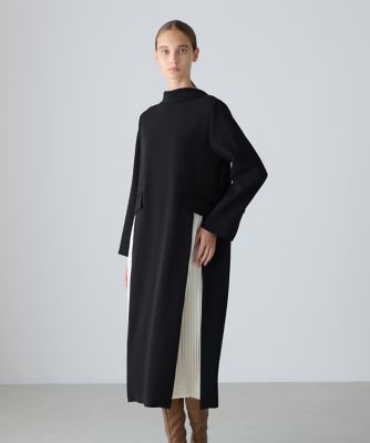 ◇バイカラープリーツワンピース（5315240021） | ADORE