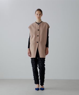 ソリッドウールリバーノーカラージレ（5315250902） | ADORE