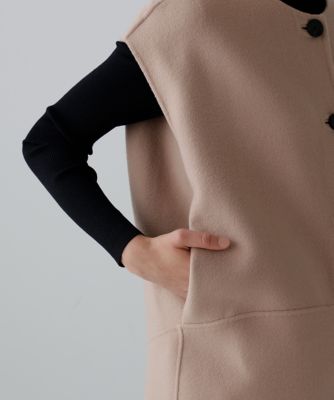 ソリッドウールリバーノーカラージレ（5315250902） | ADORE