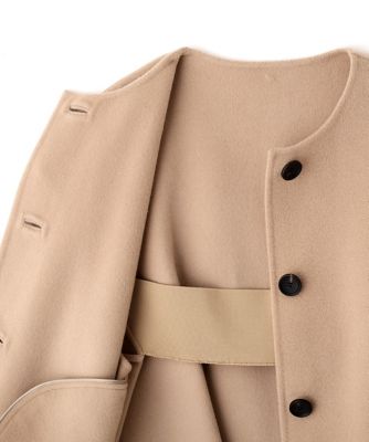 ソリッドウールリバーノーカラージレ（5315250902） | ADORE