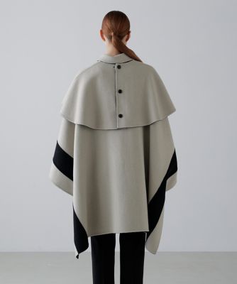 ◇Ca混2TONEリバーケープコート（5315252102